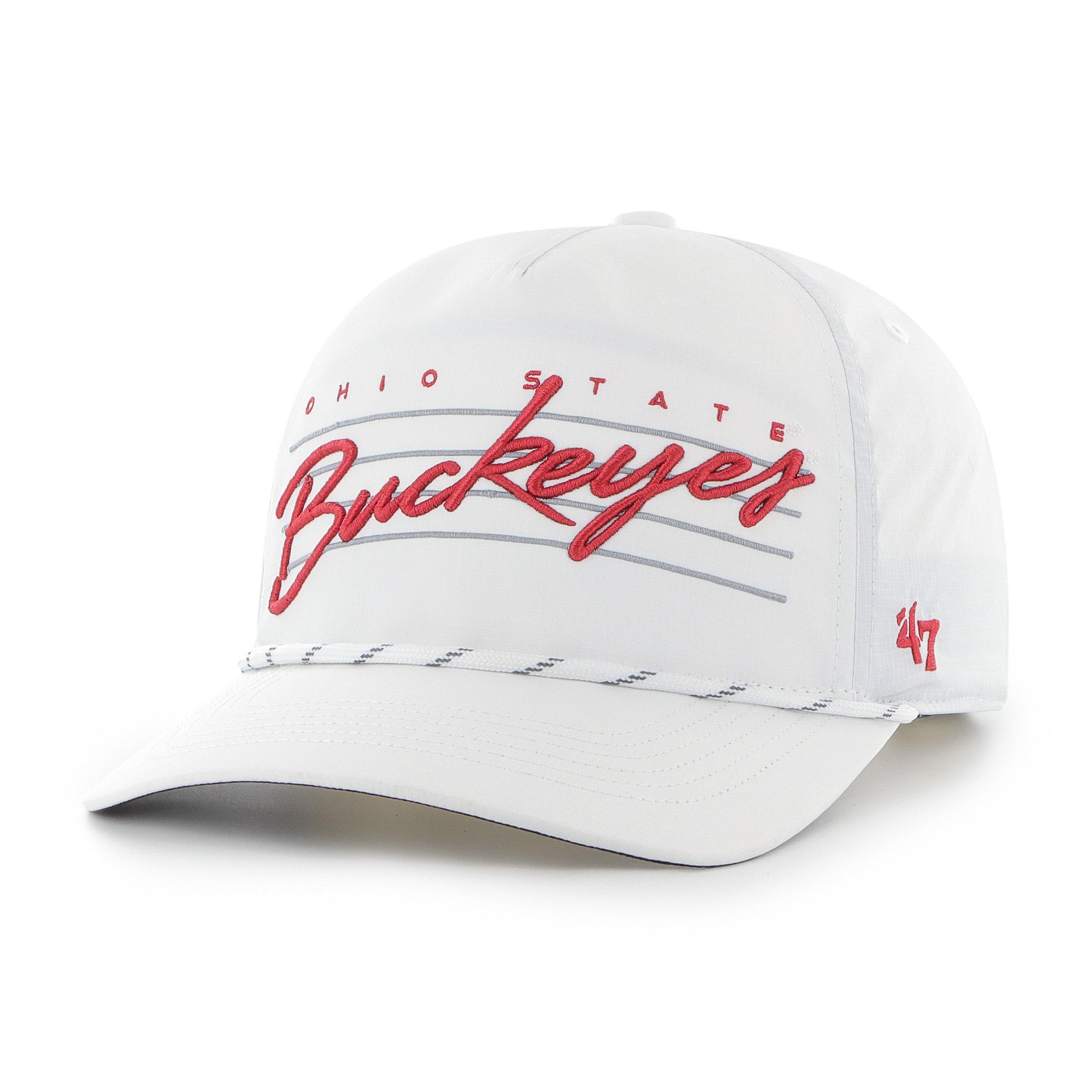 47 Ohio State Buckeyes Fairway Hitch Snapback Hat - White - WHITE